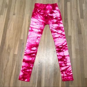 Lele Active Pink Tie Dye Leggings